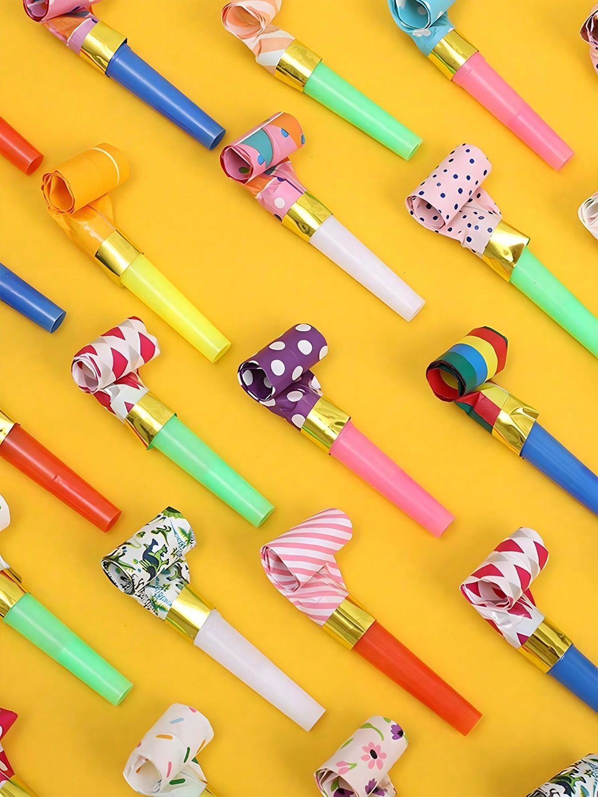 Kids Colorful Party Whistles - 10 pcs