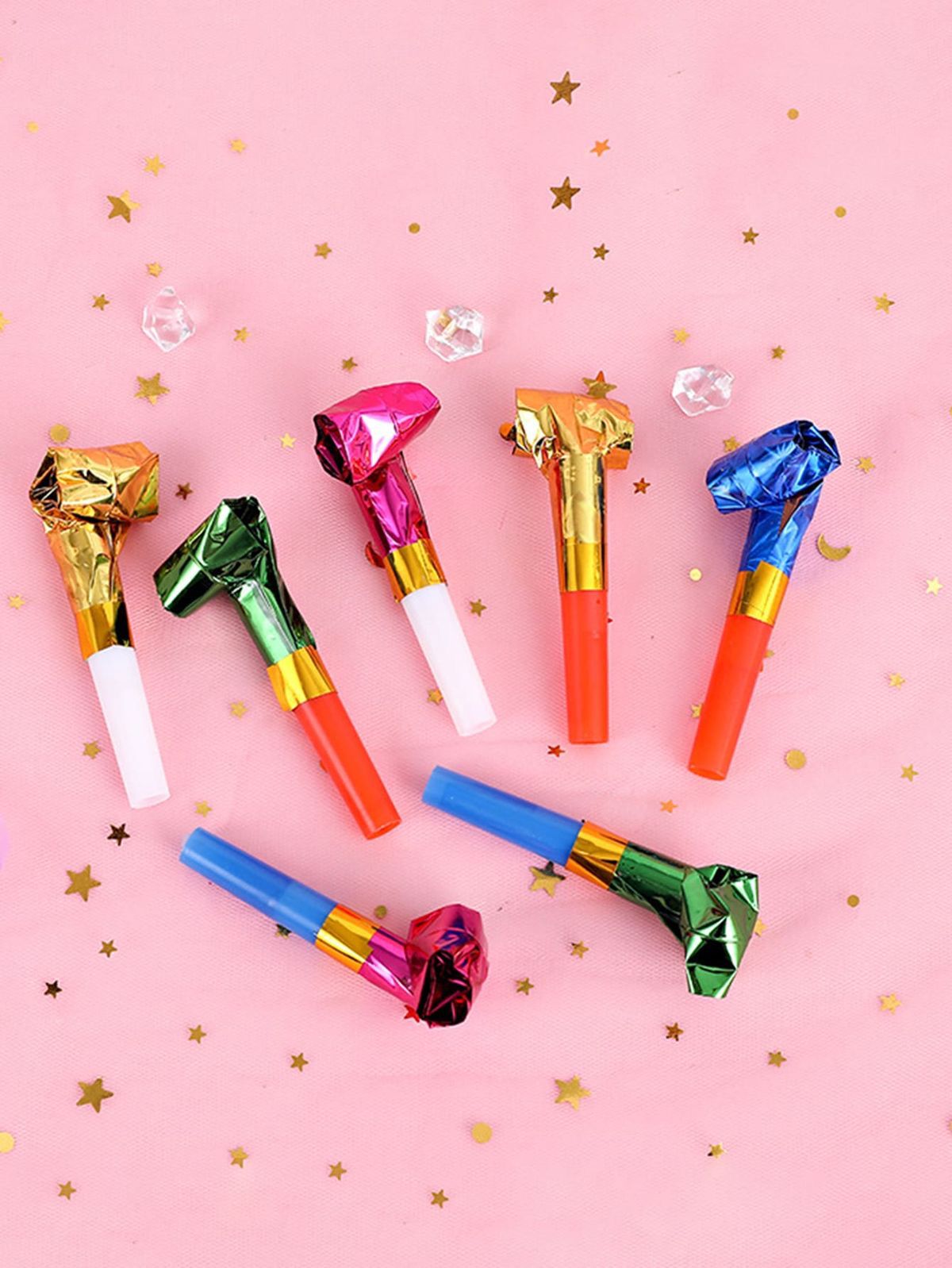 Kids Colorful Party Whistles - 10 pcs